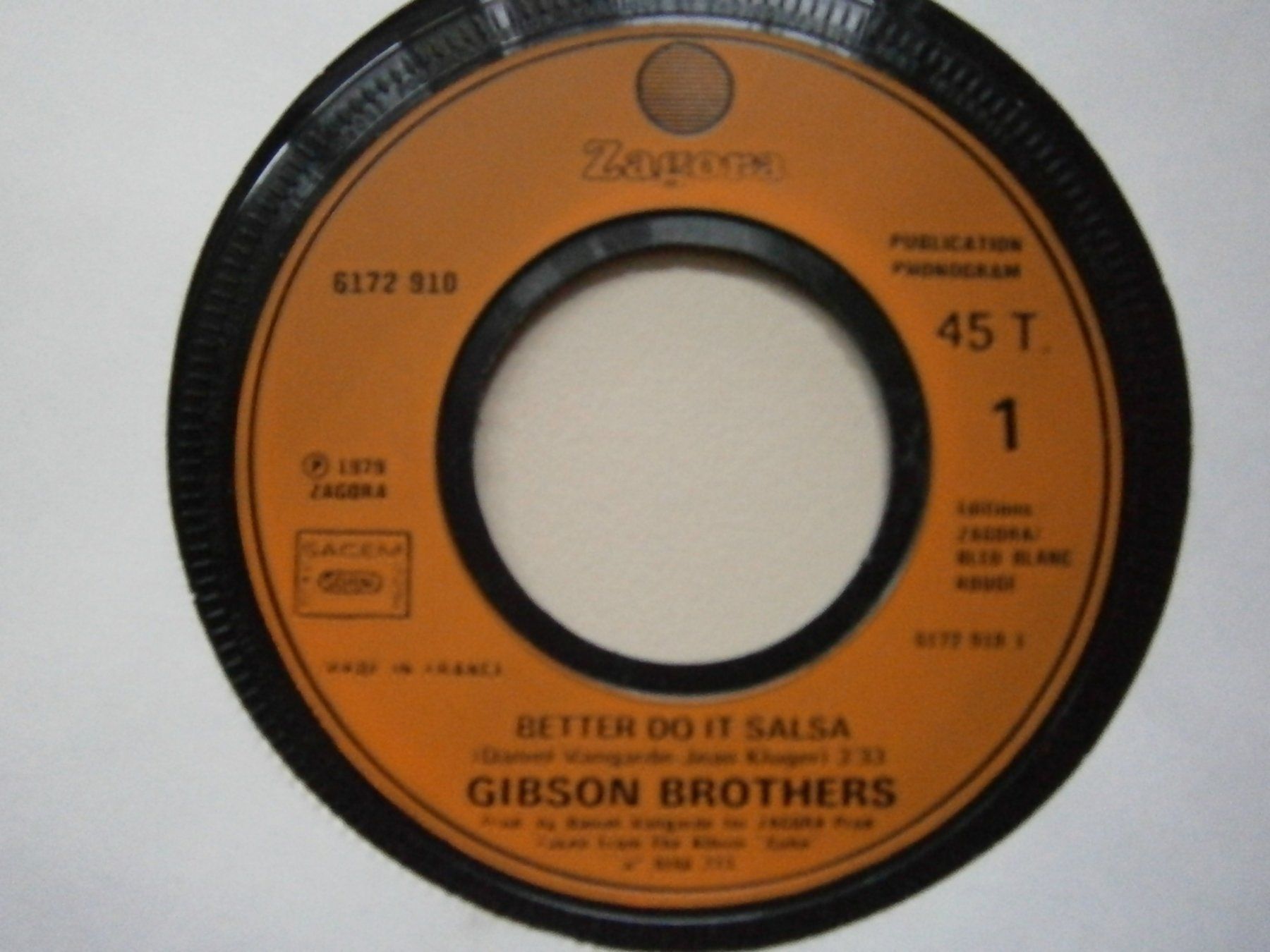 Dischi in vinile: Vinyl-Single Gibson Brothers - Better Do It Salsa – Usato da Langenthal venduto da Modo39