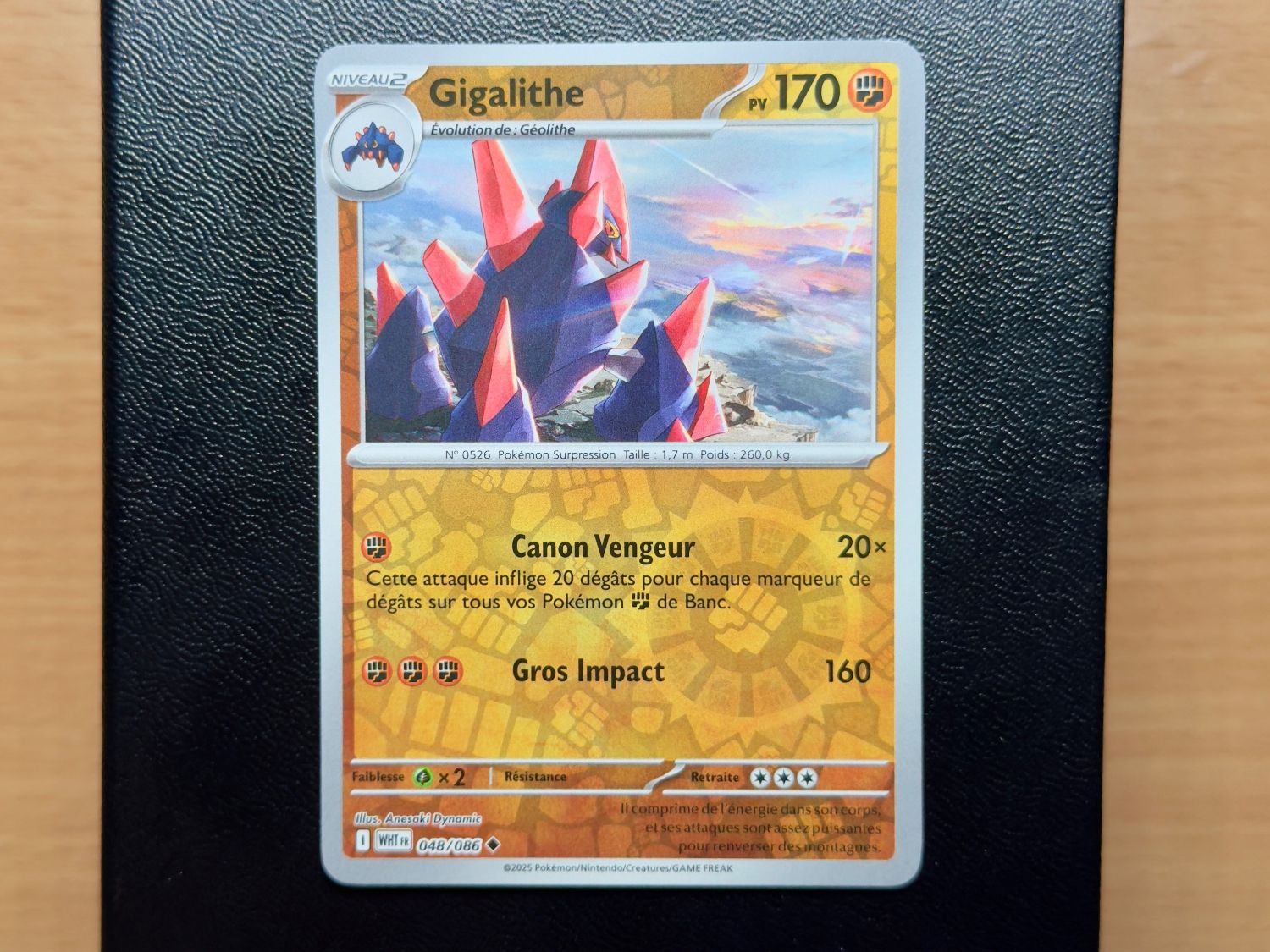 Pokémon Carte collezionabili: Gigalithe REVERSE (048/086) - WHT FR -Flamme Blanche-EV10.5 – Usato da Chézard-St-Martin venduto da Kro_Cards