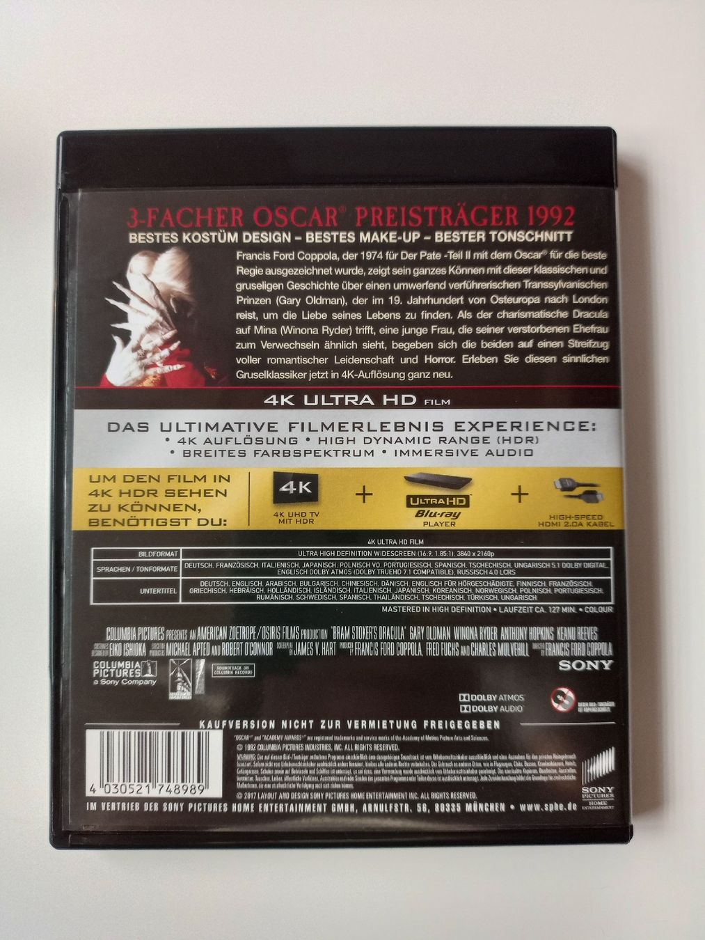 Tous les DVDs: Bram Stoker's Dracula - 4K – Neuf (Voir description) à Spiez par egonolsen 1