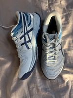 Tennisschuhe Asics weiss blau guter Zustand gebraucht