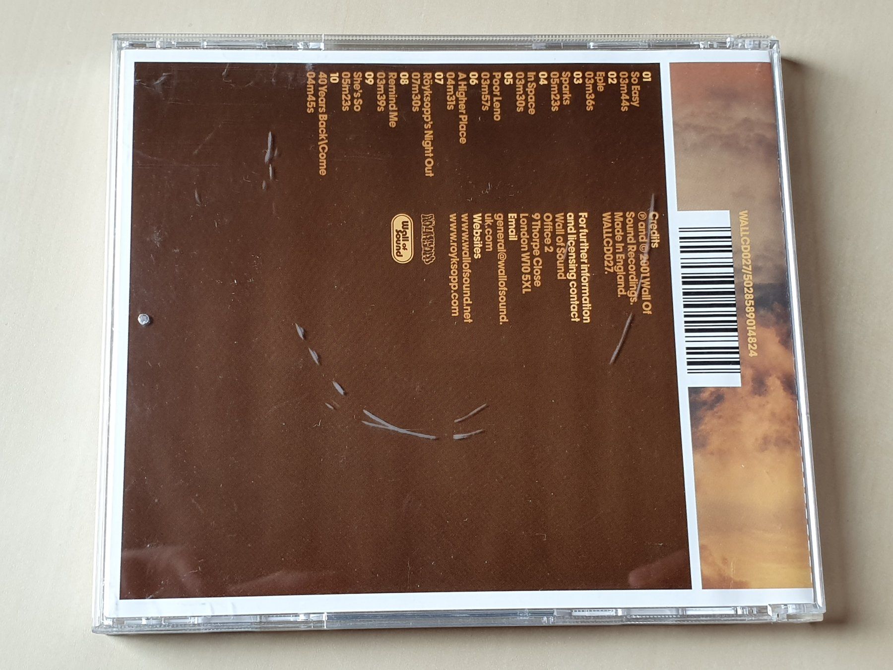 CD: Röyksopp Melody A.M. – Usato da Stansstad venduto da collectorsshop 1