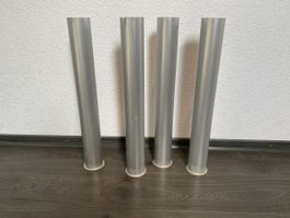4 Aluminium Röhren 63cm x 8cm