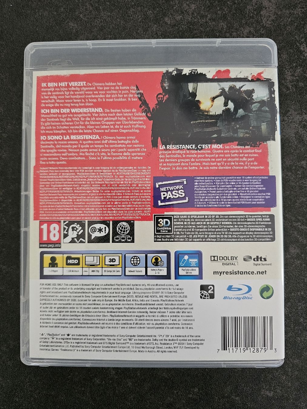 Sony Jeux: PS3 Resistance 3 – D'occasion à Emmenbrücke par The.Vision 1