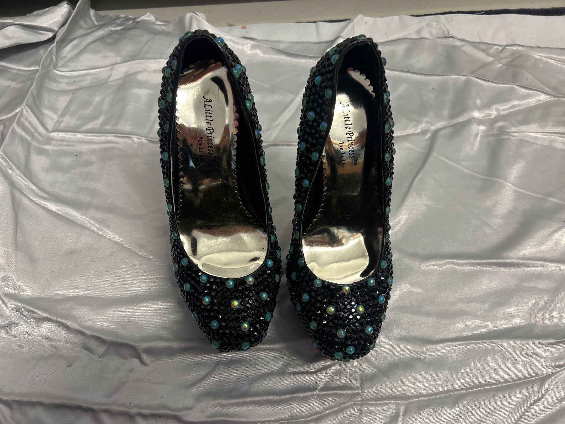 Scarpe da donna: Schöne Plateau Pumps mit Strasssteinen Gr 34 Neu – Nuovo e nell'imballaggio originale da Regensdorf venduto da Spyke55 2