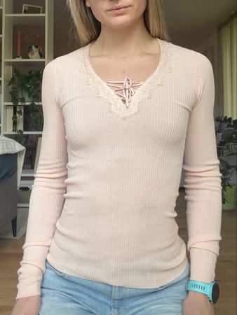 ROSA SANDRO LANGARMSHIRT MIT SPITZE