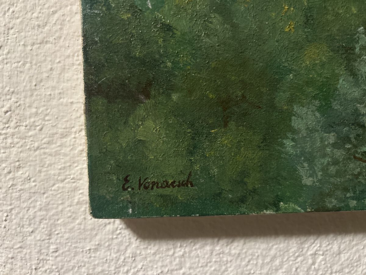Gemälde: Original Gemälde "Veduta in luce dal monte", signiert – Gebraucht aus Glarus von KunstWerkEr-LS87 4