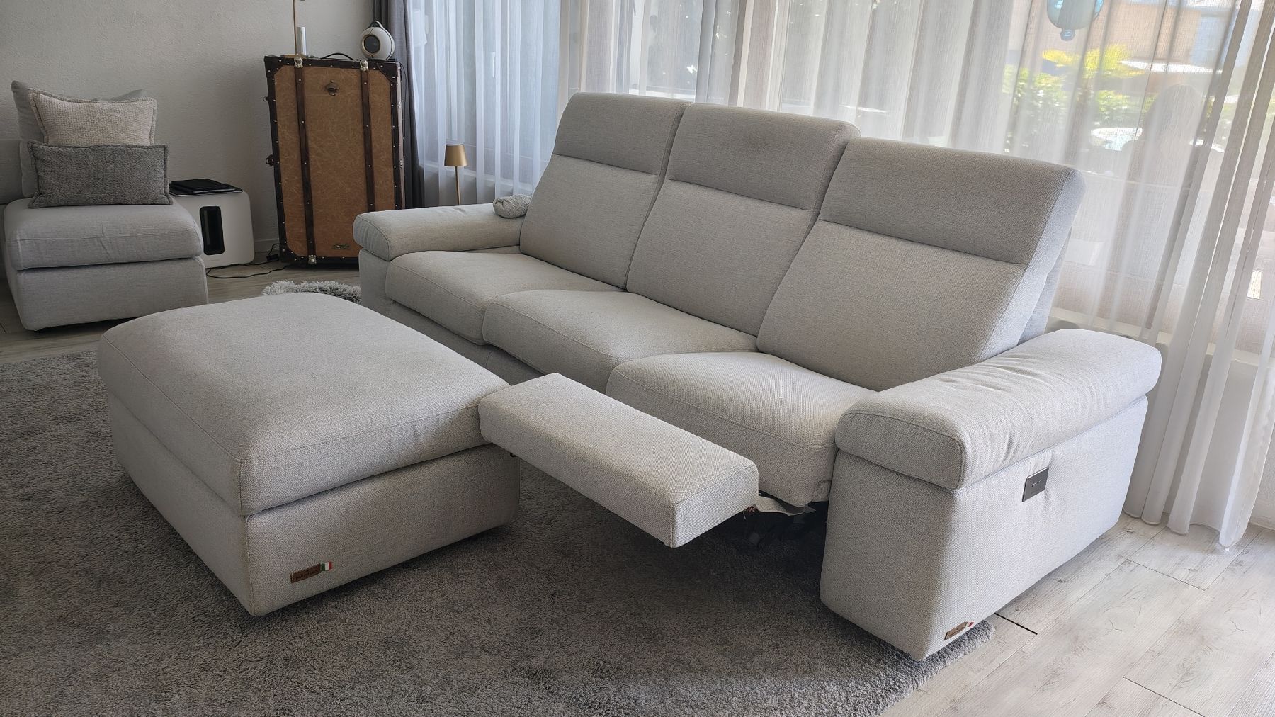 Divani: Poltrone Sofa "Pontenovo",4-6Plz, Stoff grau – Usato da Eschenbach SG venduto da Winger1 3