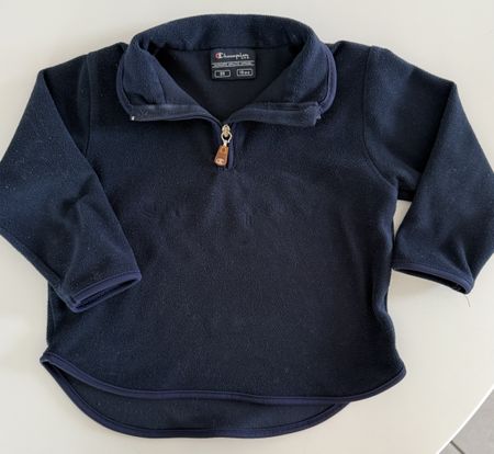 Champion Fleece Pullover, Gr. 86, Dunkelblau, Top!