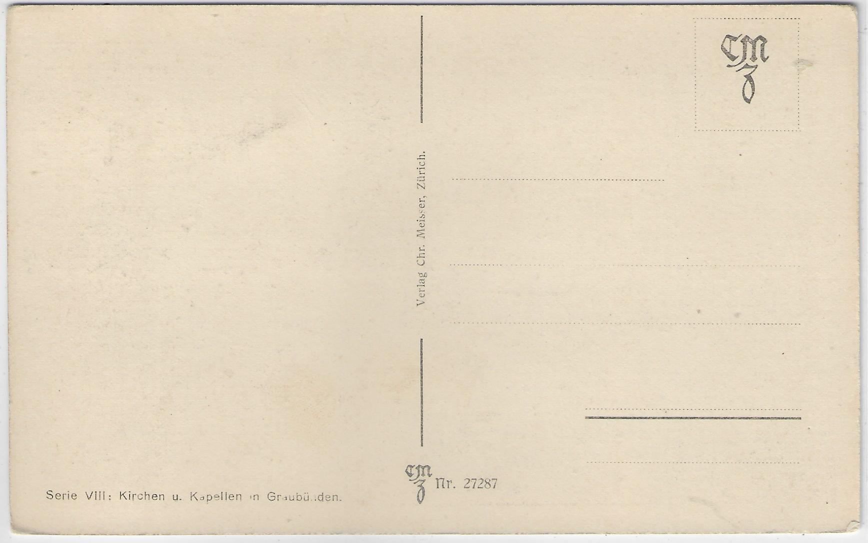Cartoline postali: Alte Kirche in Mesocco – Antico da Ettingen venduto da Kartenplanet 1