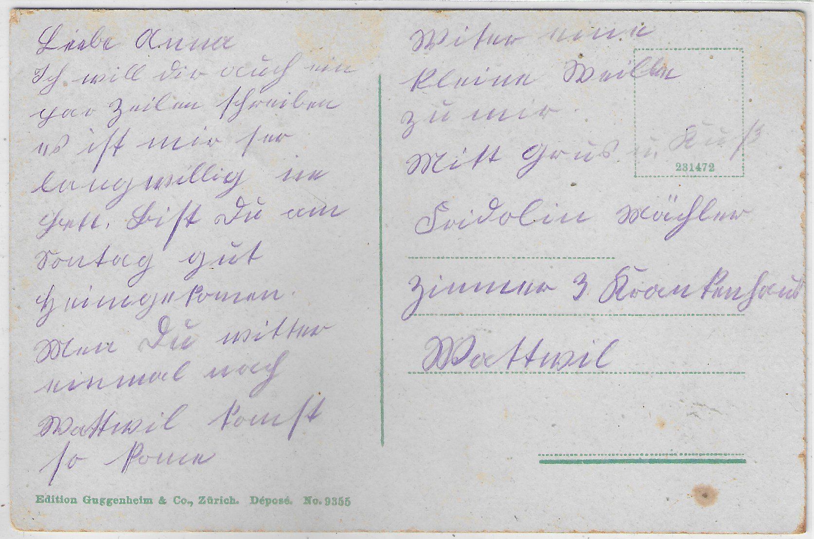 Cartoline postali: Wattwyl - Krankenhaus - Litho – Usato da Ettingen venduto da Kartenplanet 1