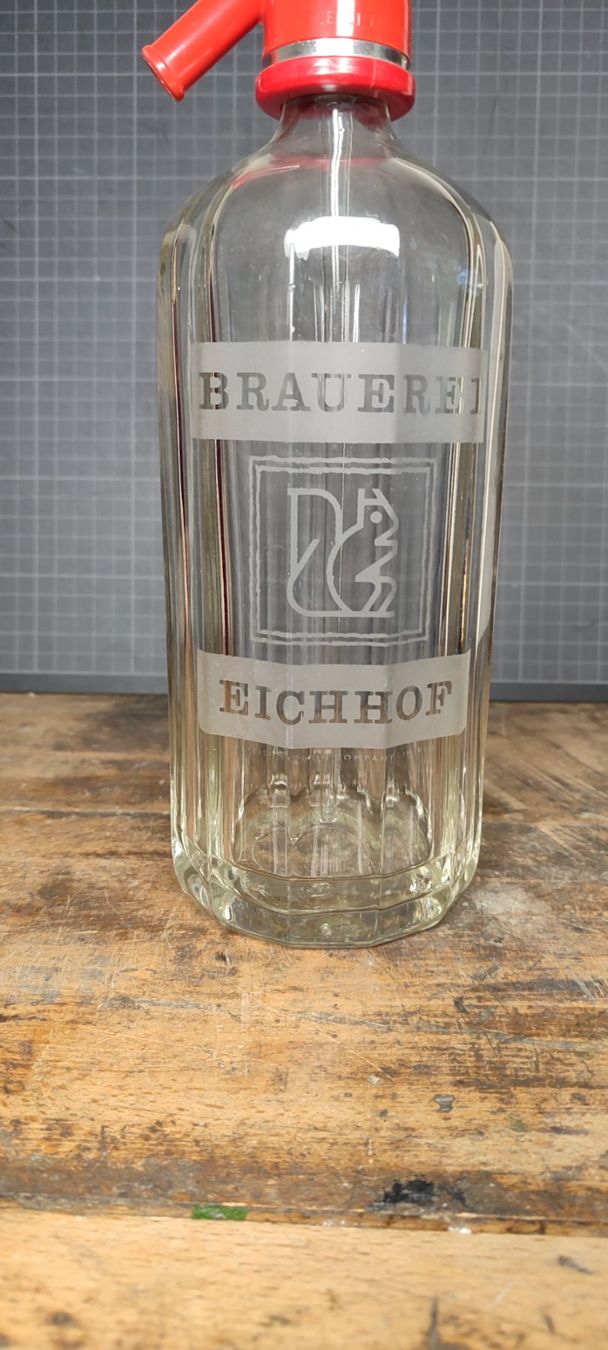 Eichhof Bottiglie: Wunderschöne alte Syphon/Sodaflasche Eichhof Luzern – Usato da Gelterkinden venduto da MYSTOREFORYOU4460 6