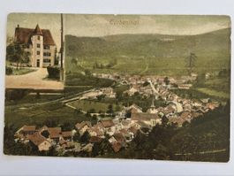Alte Ansichtskarte Turbenthal mit Schlossanstalt, Top!