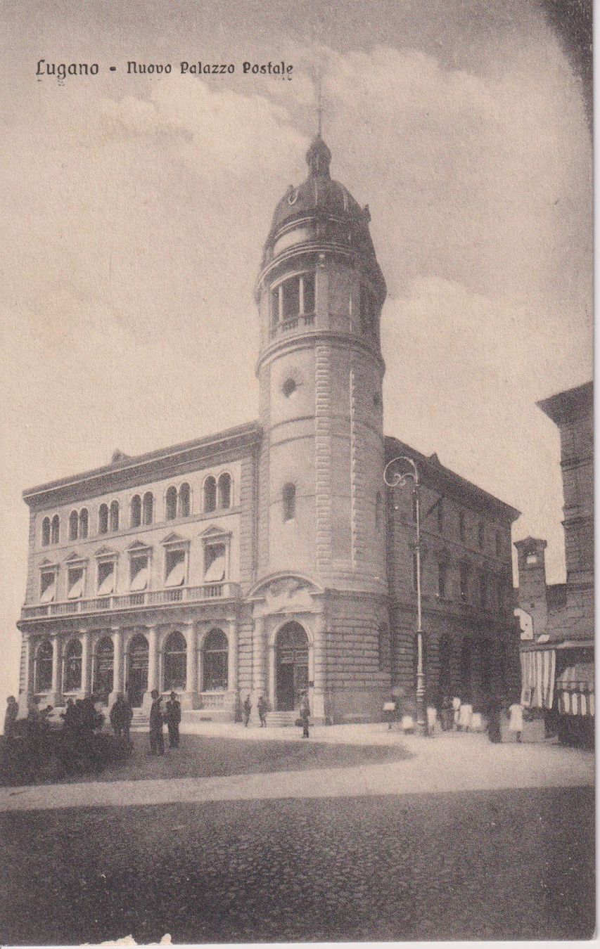 Cartoline postali: AK Lugano, Nuovo Palazzo Postale – Usato da Riva San Vitale venduto da MAR-NAPO