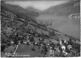 Historische Flugaufnahme von Quarten (SG)