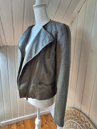 MANGO  💚  jacke biker style   khaki   Grösse M