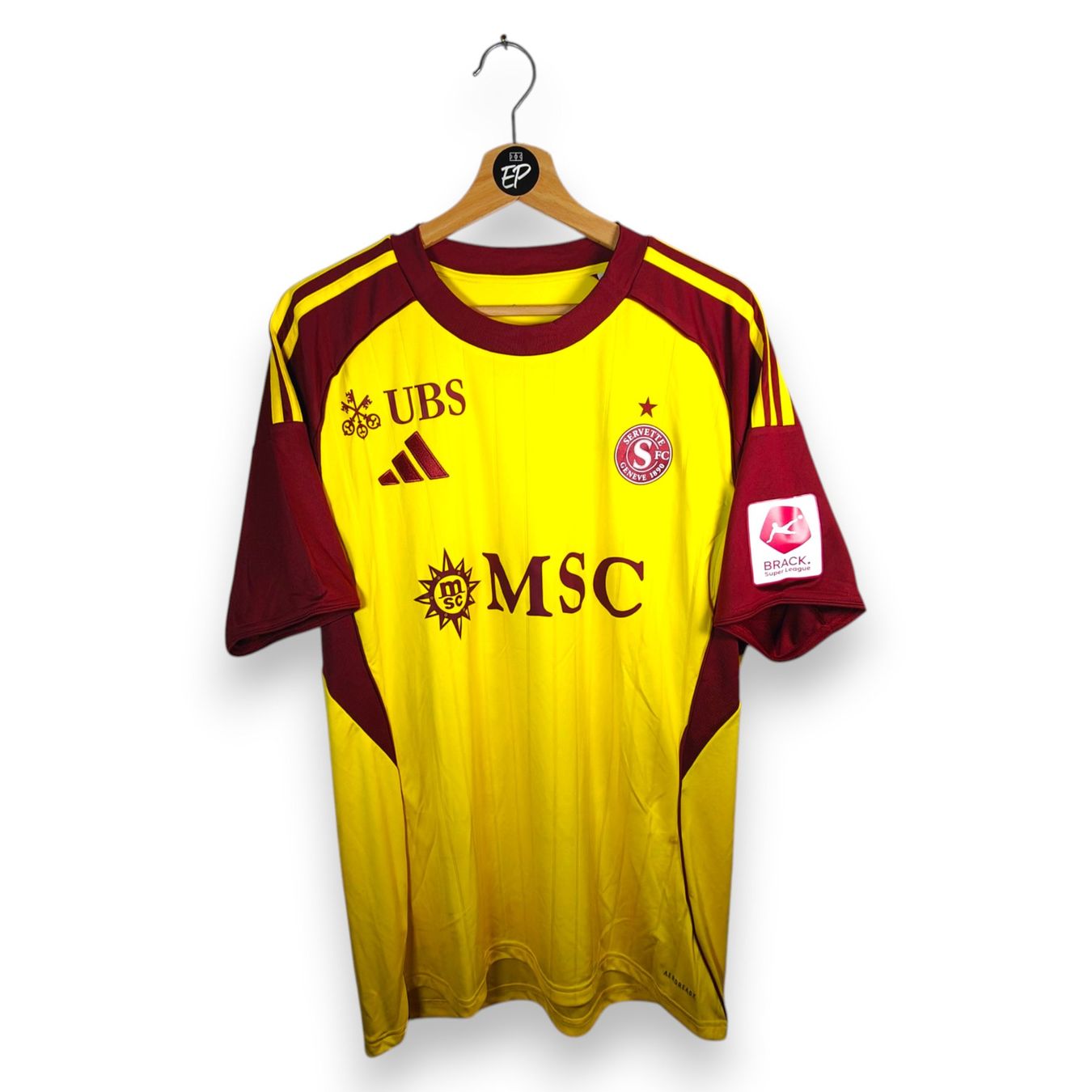 Adidas Leibchen & Hosen: Original 2025-26 Servette Third Trikot Rouiller – Gebraucht aus Martigny von eternalpitch 1