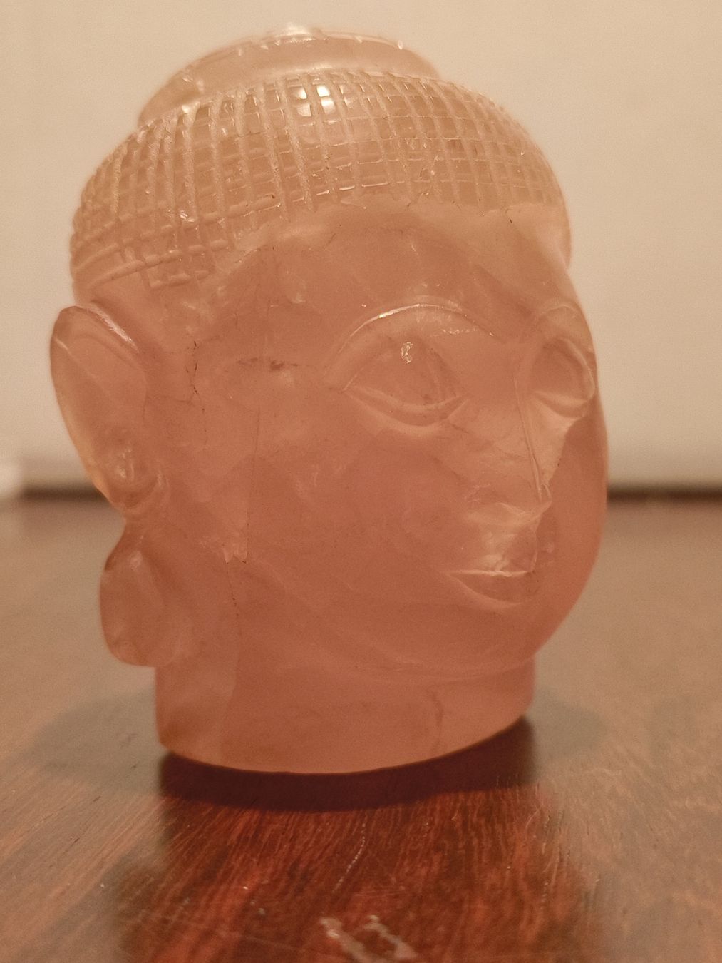 Sculture & Statue: Buddha Kopf aus Rosenquarz – Usato da stettlen venduto da VintageBern_ch 5