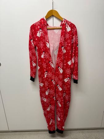 Weihnachts-Onesie mit Rentier Kapuze, Grösse M
