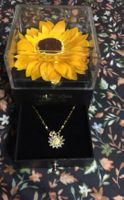 coffret cadeau tournesol + collier
