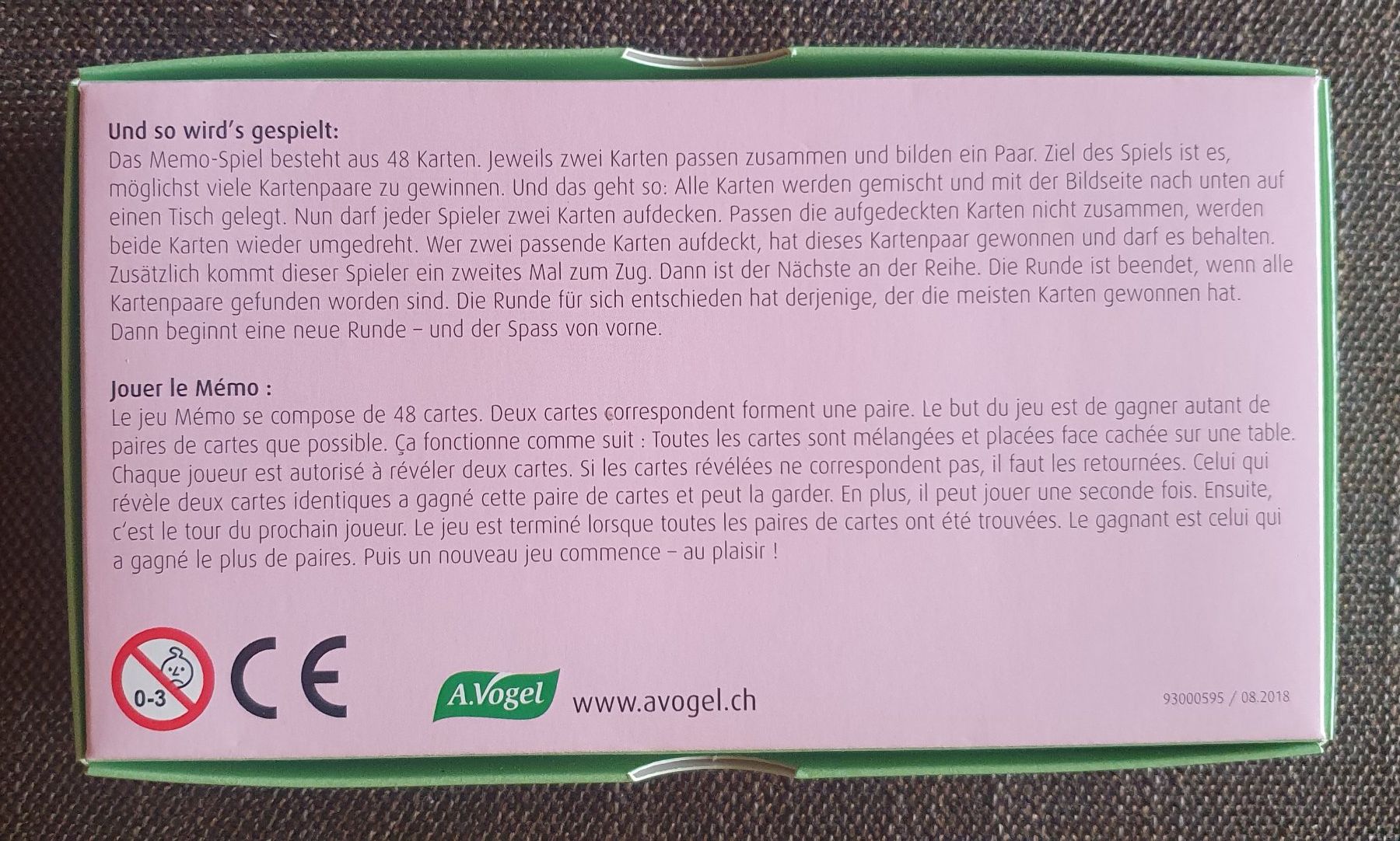 Giochi: A.Vogel Memo-Spiel – Usato da Greifensee venduto da mar_76c5 1
