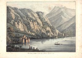 Chillon Lithographie von Colston