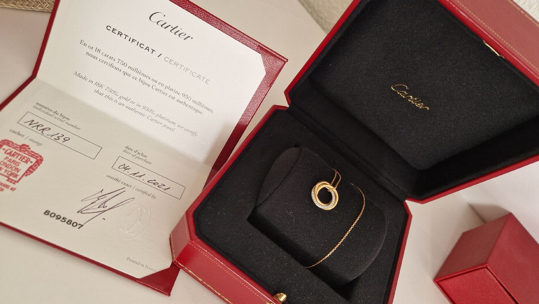 Cartier Bracciali & Braccialetti: Cartier Trinity Armband mit Diamanten – Usato da Sonnental venduto da emyluna