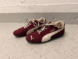 Puma Speedcat Sneaker, Gr. 40 bordeaux, weiss - Top!