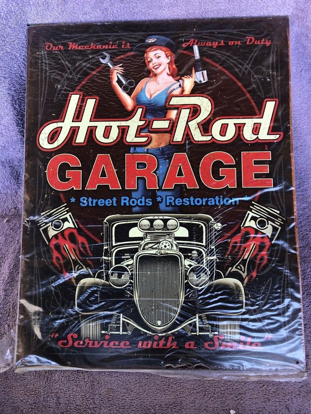 Insegne: Hot rod garage service tools v8 flathead – Nuovo (secondo la descrizione) da Reinach AG venduto da rares75