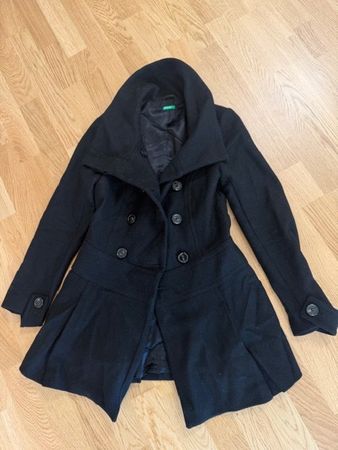 Damen Mantel Wolle Benetton S/40