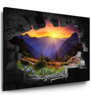 + Wandbilder Ansicht Landschaft Leinwand Bilder 80x70