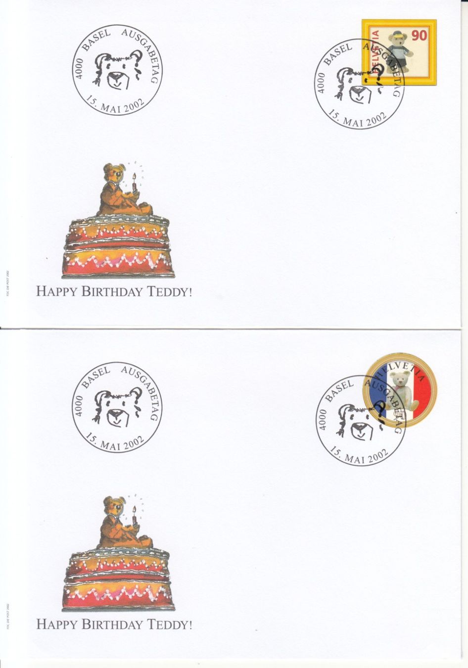 Alle Briefmarken: SBK 1054 - 1058 FDC einzeln auf 5 Briefen – Gebraucht aus Bürglen TG von StampGraf 1