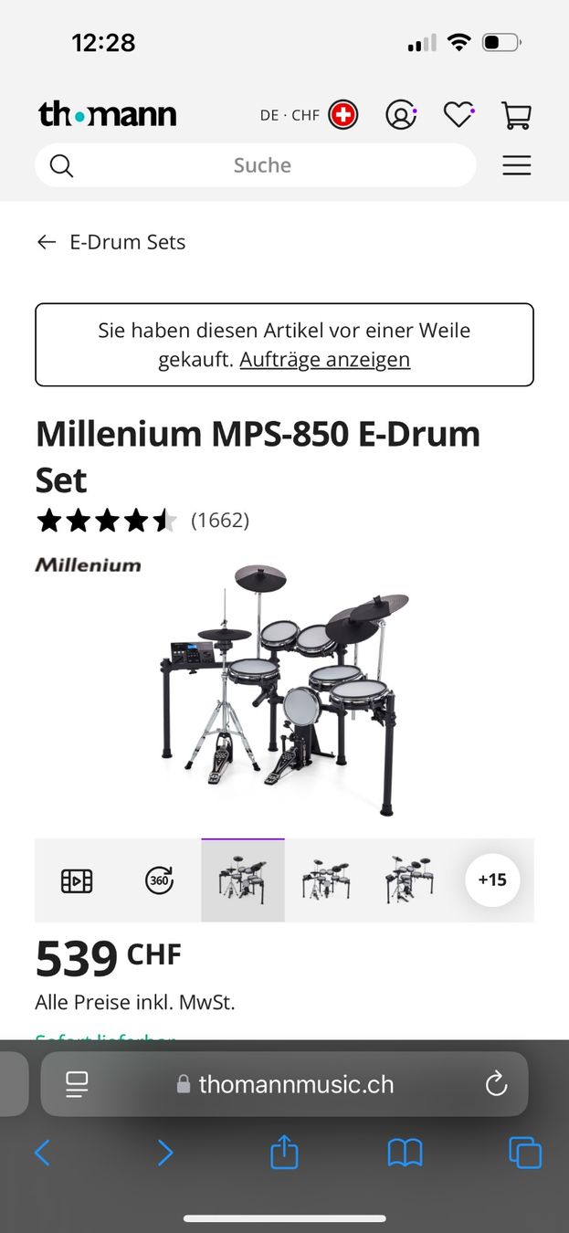 Thomann Musikinstrumente: Millenium MPS-850 E-Drum Set – Gebraucht aus Wohlen AG von pdestraz