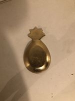 Deko Schale Ananas Design goldfarben gebrauchter Zustand