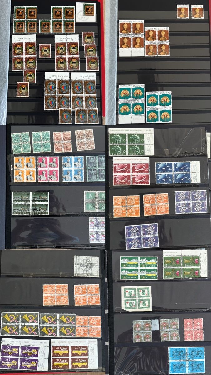 Tous les timbres: Grosser Posten Schweizer Briefmarken  – D'occasion à Braunau par Desil2511 6