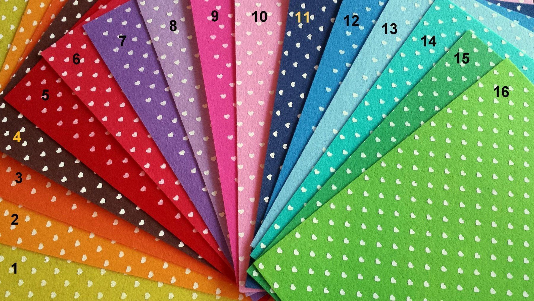 Kit bricolage: Bastelfilz mit Herzenmuster, 30x30 cm – Nuovo (secondo la descrizione) da Langenthal venduto da flowersNbirds 2