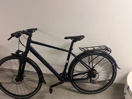 STOKE City/Trekking-Bike in Schwarz matt mit Scheibenbremsen