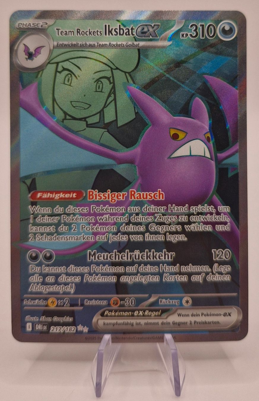 Pokémon Carte collezionabili: Team Rockets Iksbat EX / Crobat / Ewige Rivalen / DRI 217 – Nuovo (secondo la descrizione) da Arni AG venduto da PokemonCardsStore