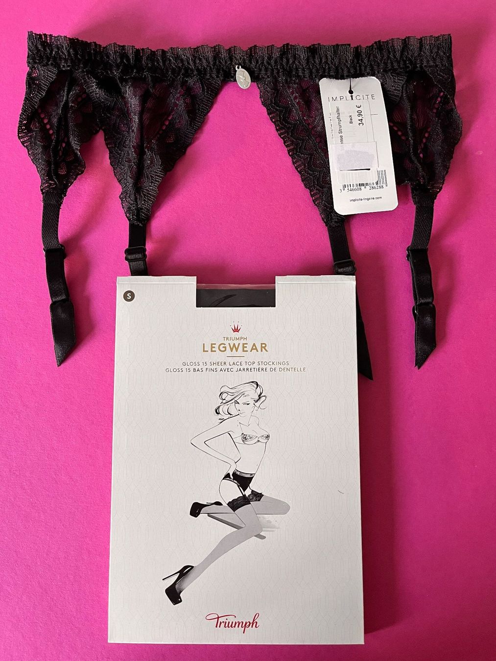 Altra biancheria intima: IMPLICITE, Strapsgürtel, Int. Grösse 2 (32/34) & Strümpfe – Nuovo e nell'imballaggio originale da Rudolfstetten venduto da gst_g7xl