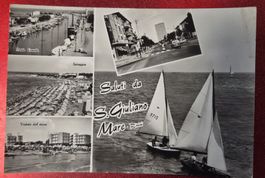 S. Giuliano Mare Rimini mit Segelbooten rar 1965