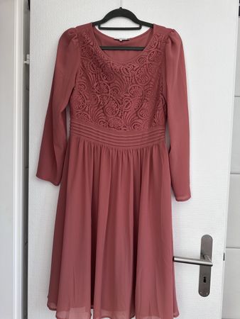 Kleid mint&berry altrosa mit Spitze Grösse 38