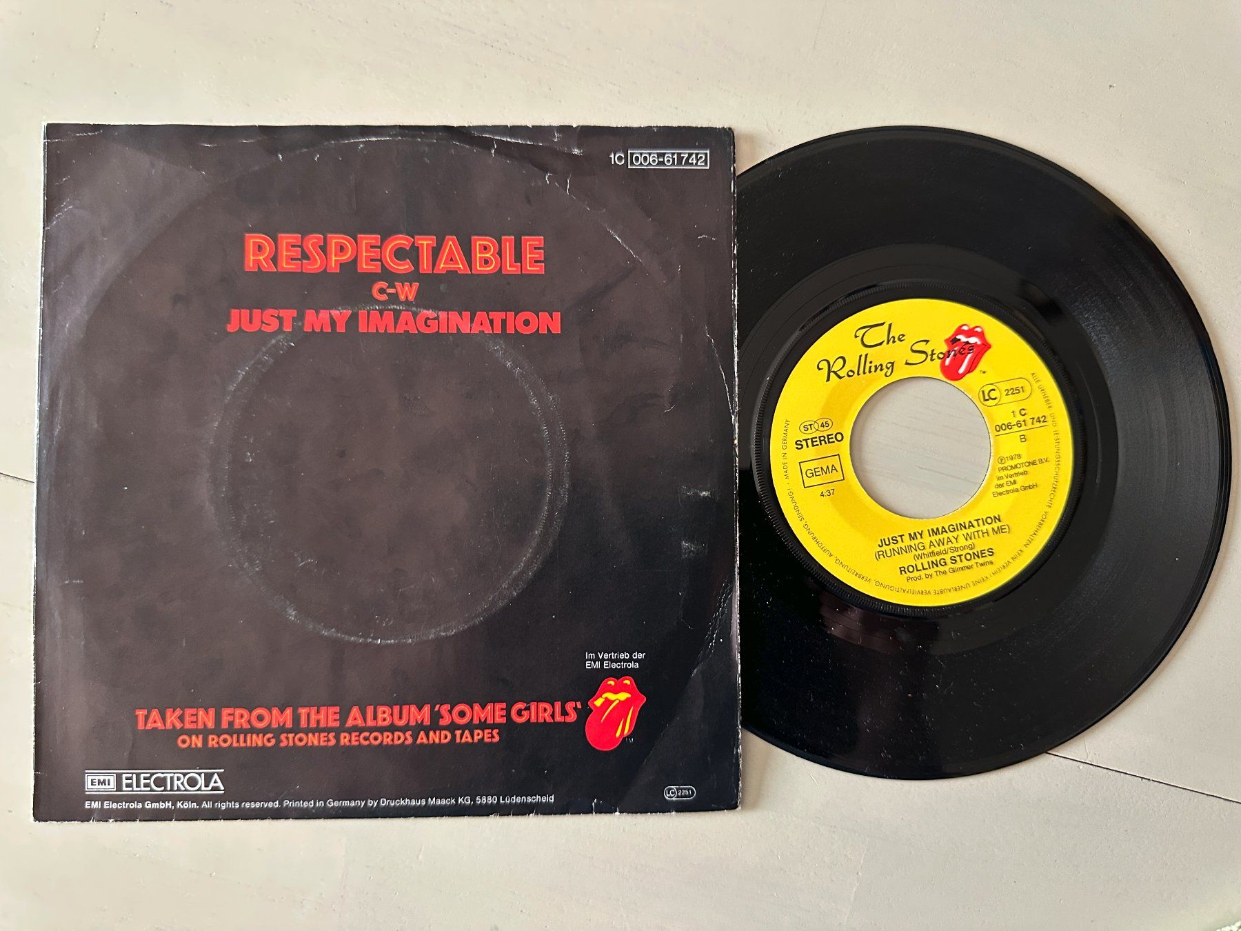 Dischi in vinile: ROLLING STONES tolle Respectable Singles Kult Disco 1978 – Usato da Basel venduto da Partridge 1
