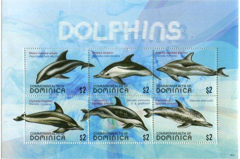 Tous les timbres: Block "Delfine". Dominica – Neuf avec emballage d'origine à Basel par Butsch5