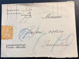 Schweizer Briefmarke Ausschnitt
