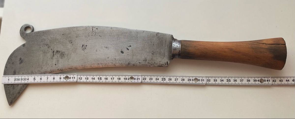 Sonstiges zum Sammeln & Seltenes: Gartenmesser Hippe mit Holzgriff gebraucht – Gebraucht aus Allschwil von Deal_Tiger99 3