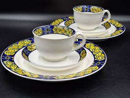 Royal Copenhagen Blue Pheasant Set 2 Trio Tee Kaffee Tasse