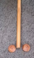Holz-Kleiderstange Ø 2.8cm, L. 82cm, Holzhalter u. Schrauben