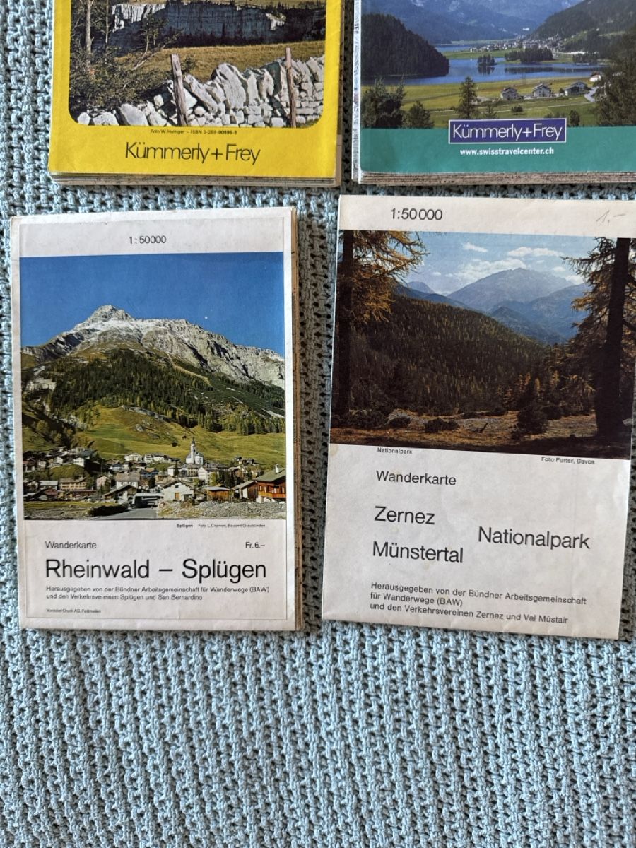 Cartine & Atlanti: Wanderkarten Schweiz, Konvolut – Usato da Eschenz venduto da Belladog 3