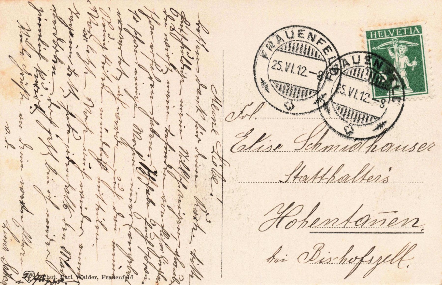 Cartoline postali: Stähelibuck Frauenfeld – Usato da Biasca venduto da Blenio71 1