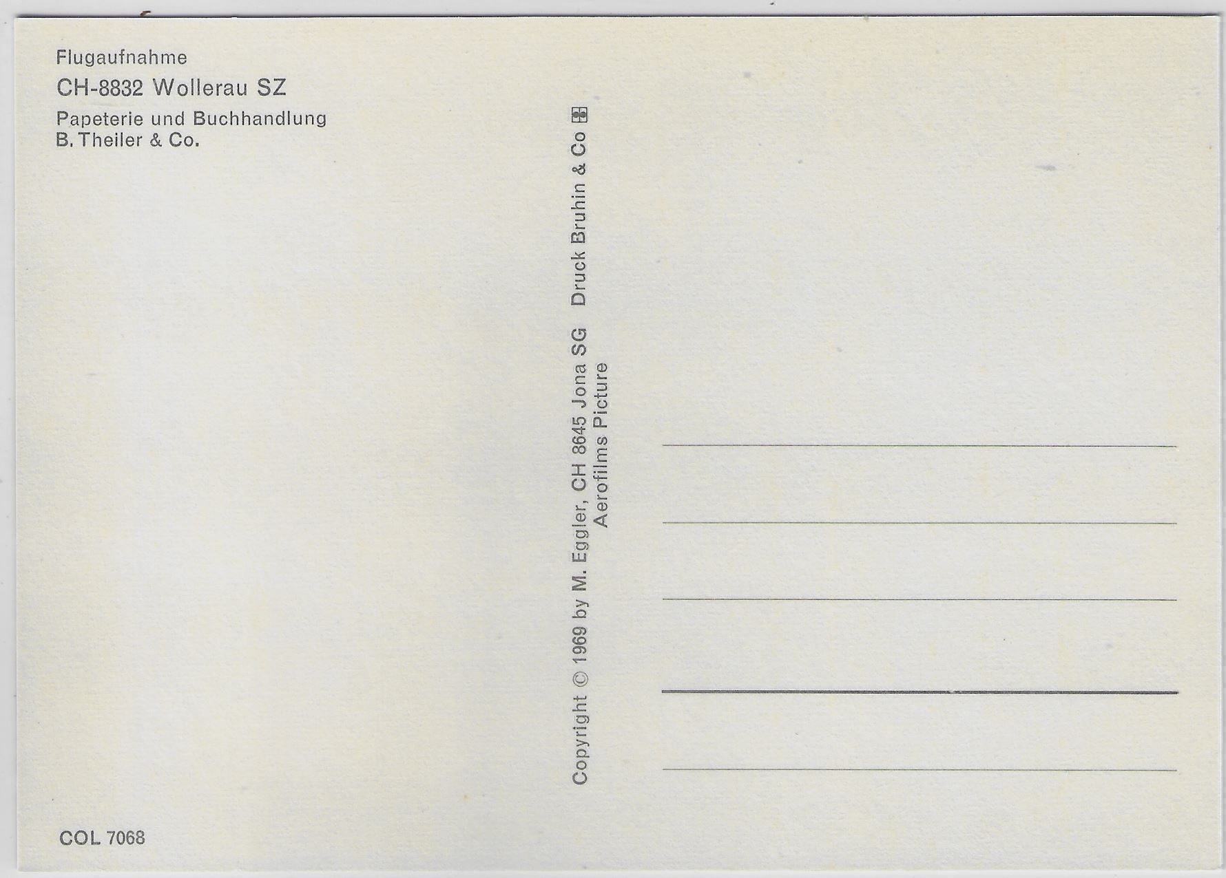 Cartoline postali: Flugaufnahme Wollerau SZ – Antico da Ettingen venduto da Kartenplanet 1
