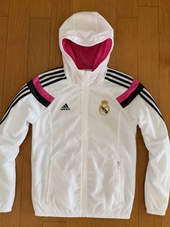 Adidas Real Madrid Windbreaker weiss pink Grösse M